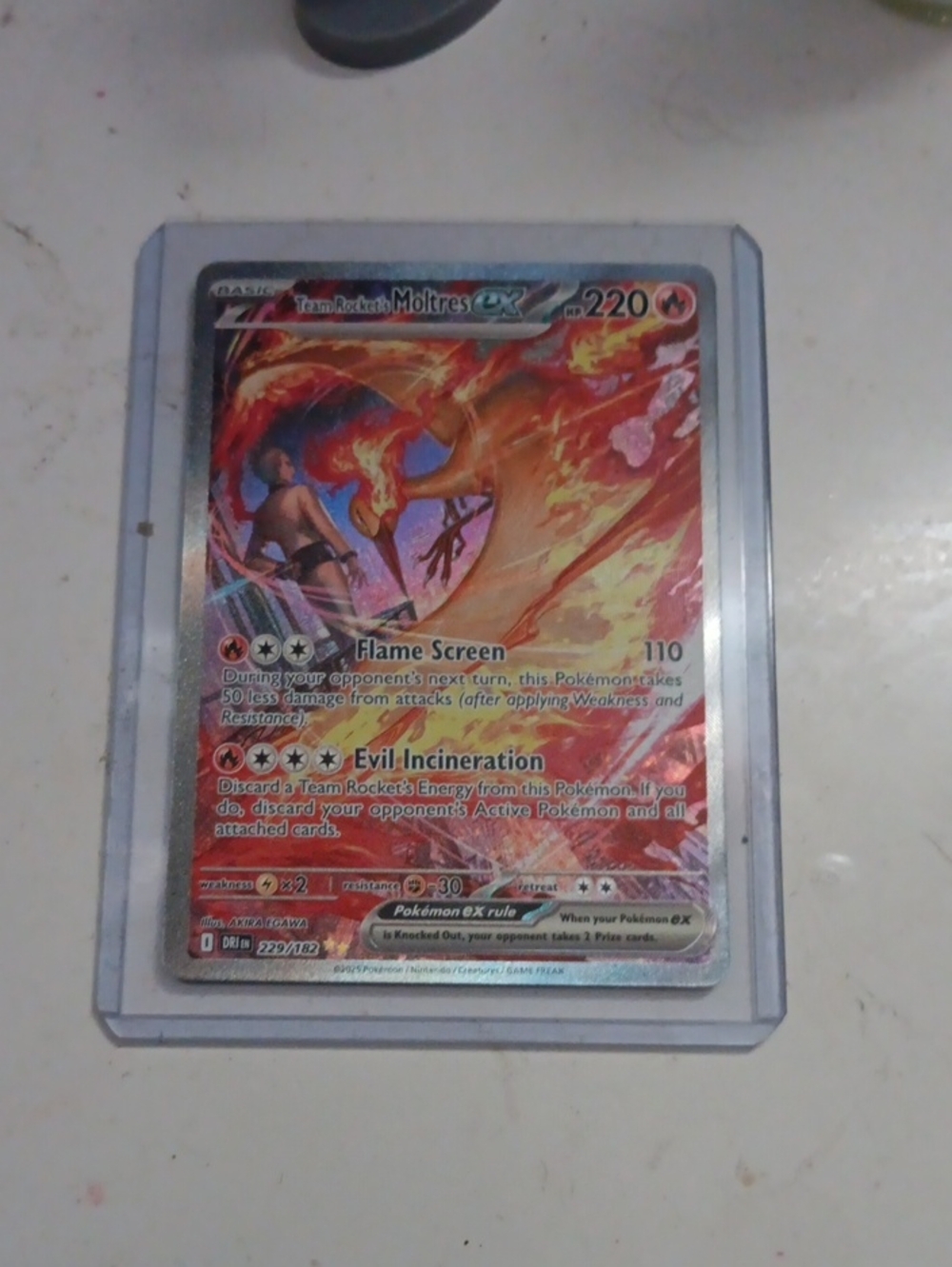 Team Rocket's Moltres Ex Pokémon Trading Card